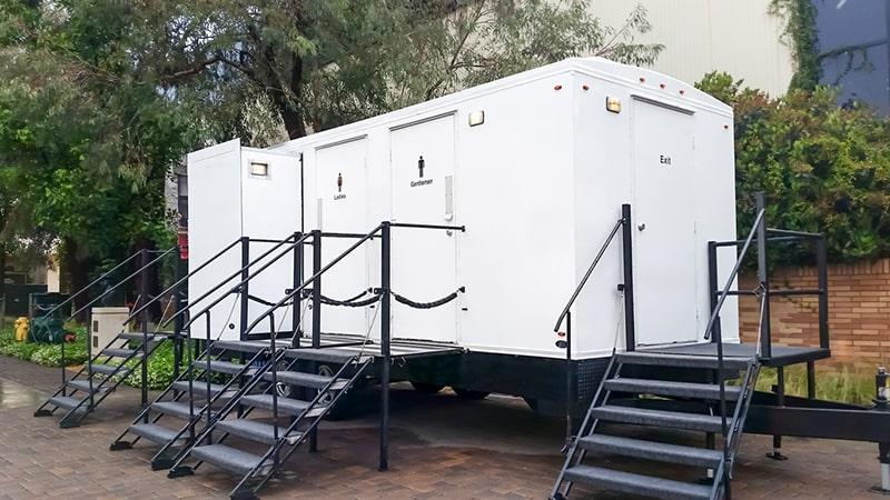 our luxury restroom trailers require access to water and electricity for proper functionality at the event venue